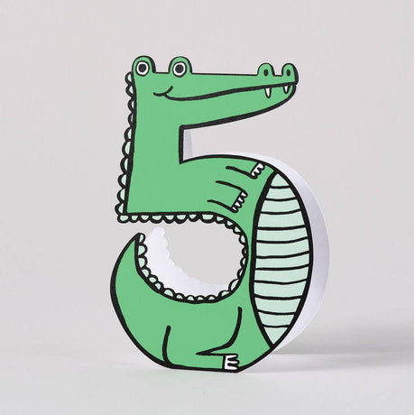Wrap - Crocodile 5th birthday card | Scout & Co