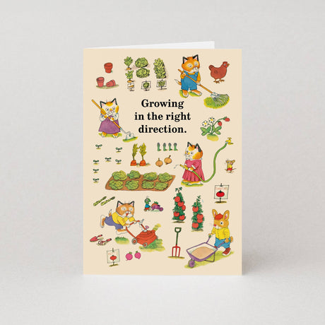 Studio Boketto x Richard Scarry - Growing In The Right Direction card | Scout & Co