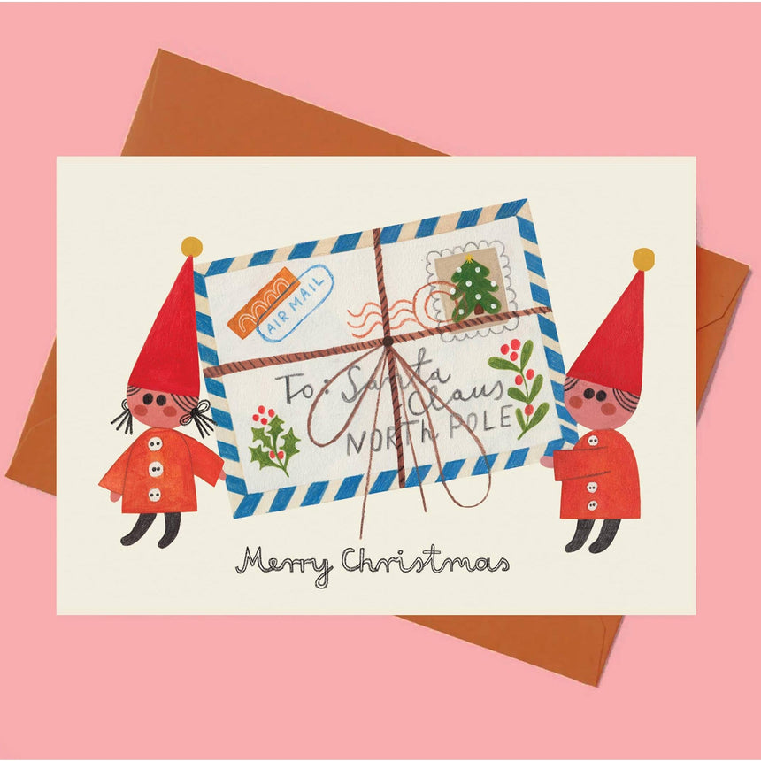 Daria Solak - Elves & Santa letter Christmas card | Scout & Co