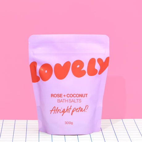 Lovely Skincare - Bath Salts - Rose + Coconut | Scout & Co