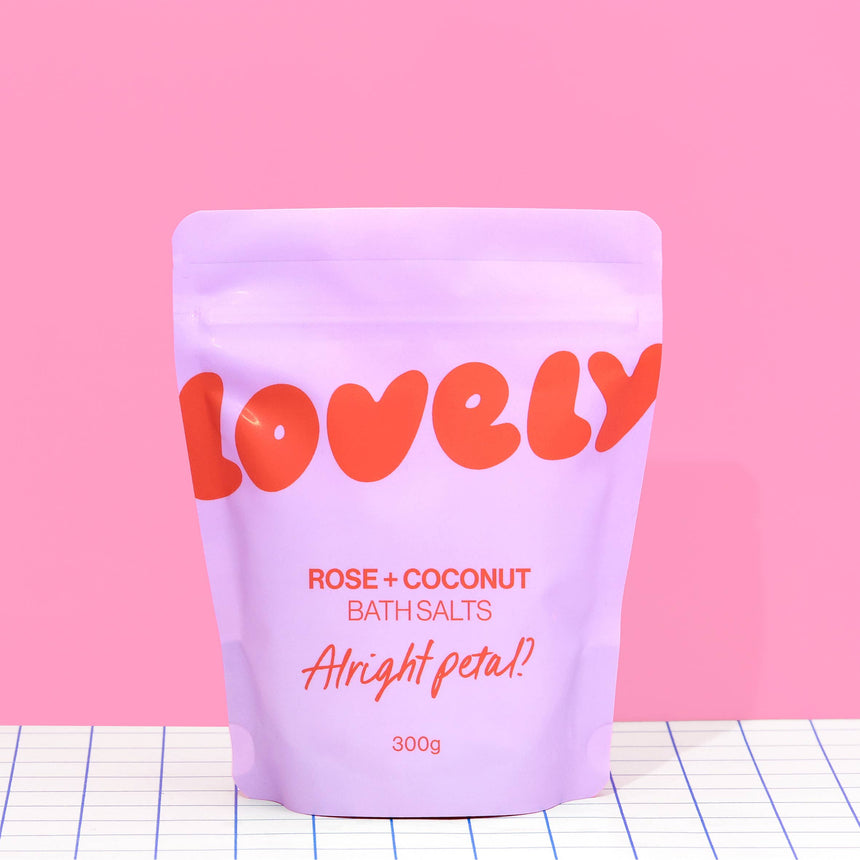 Lovely Skincare - Bath Salts - Rose + Coconut | Scout & Co