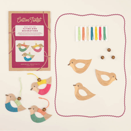 Cotton Twist - Make Your Own Flying Bird Christmas Decorations