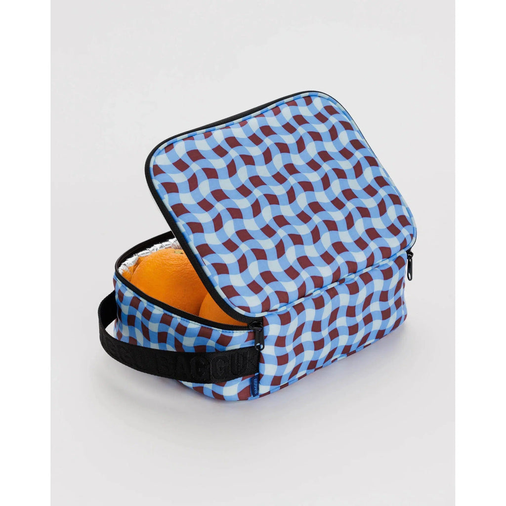 Baggu - Lunch box - Wavy Gingham Blue | Scout & Co