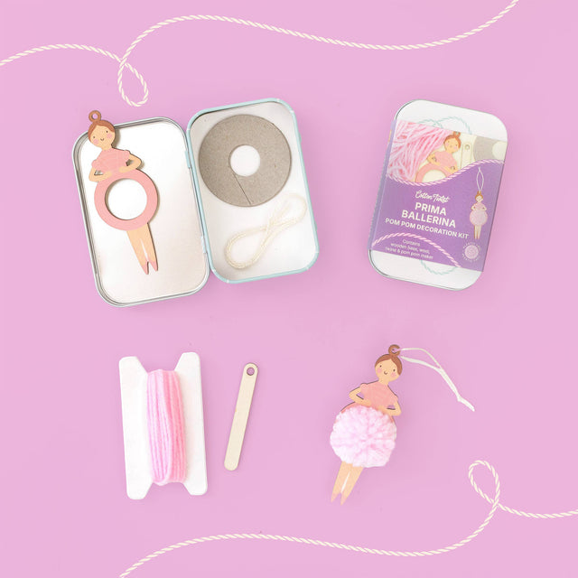 Cotton Twist - Make Your Own Pom Pom Ballerina decoration kit | Scout & Co