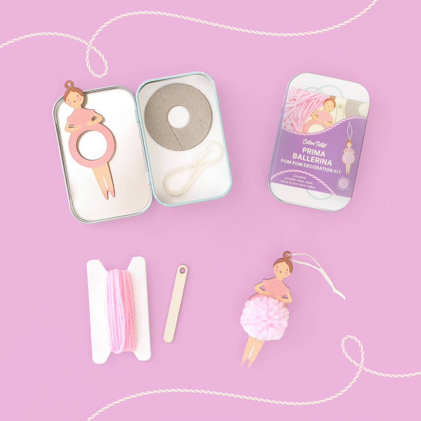 Cotton Twist - Make Your Own Pom Pom Ballerina decoration kit | Scout & Co