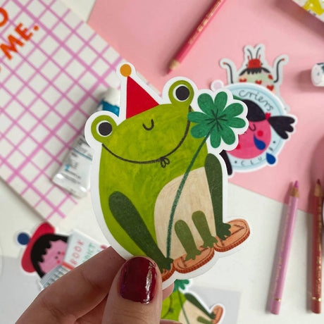 Daria Solak - Lucky Frog sticker | Scout & Co
