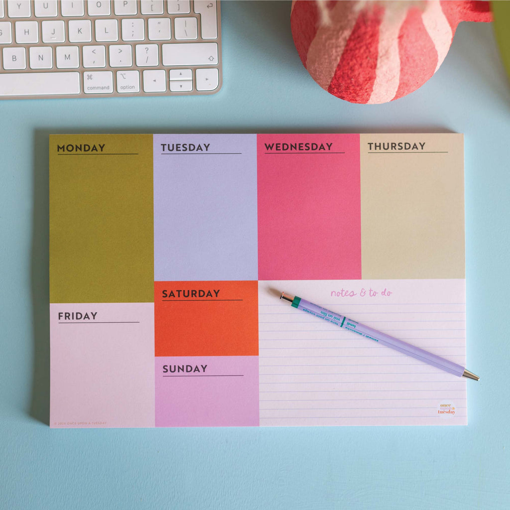 Good Tuesday - A4 Weekly Planner Pad - Block My Life | Scout & Co