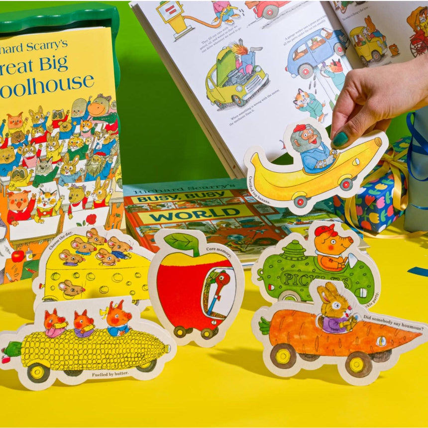 Studio Boketto x Richard Scarry - Bananas Gorilla Car die-cut card | Scout & Co