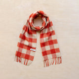 TBCo - Lambswool Scarf in Orange Gingham | Scout & Co