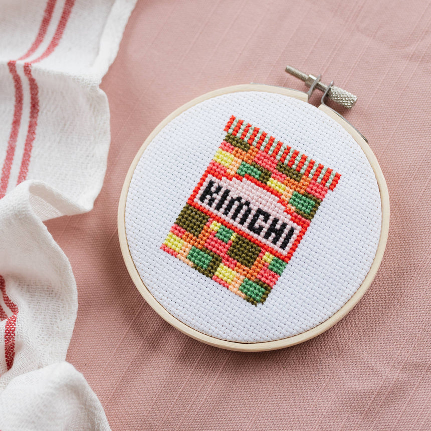 Cotton Clara - Kimchi Cross Stitch Kit | Scout & Co
