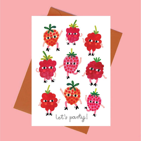 Daria Solak - Party Raspberries card | Scout & Co