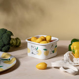 Muurla - Moomin enamel dish / jar with Lid - Joyful Apples - Yellow | Scout & Co