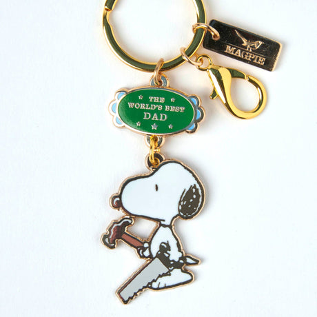 Magpie x Peanuts - World's Best Dad keyring | Scout & Co