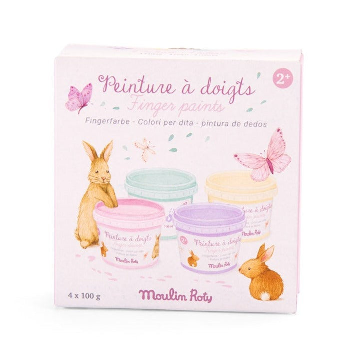 Moulin Roty - Les Rosalies pastel finger paints - set of 4 | Scout & Co