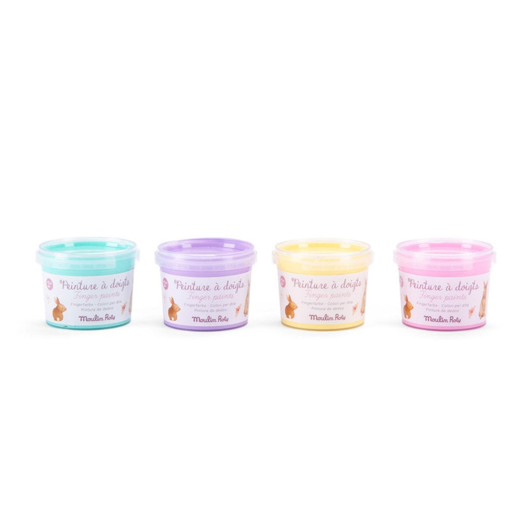 Moulin Roty - Les Rosalies pastel finger paints - set of 4 | Scout & Co