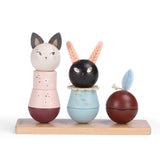 Moulin Roty - Apres La Pluie wooden stacking trio | Scout & Co