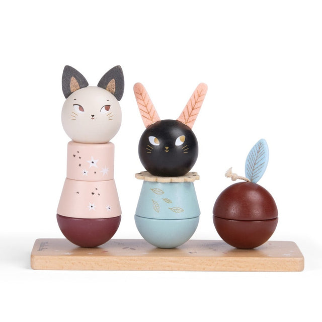 Moulin Roty - Apres La Pluie wooden stacking trio | Scout & Co