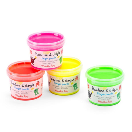 Moulin Roty - Les Schmouks Neon finger paints - set of 4 | Scout & Co