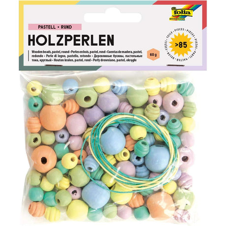 Folia - Wooden beads set - Pastel | Scout & Co