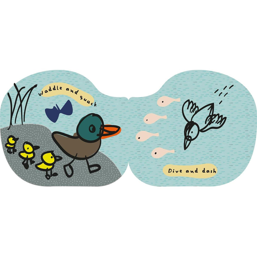 Wee Gallery - Duck & Friends colour-change bath book | Scout & Co