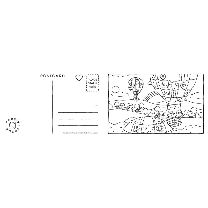 Bobbie Goods Postcard Colouring Book: 20 Postcards | Scout & Co