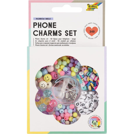 Folia - Phone charms DIY beads set - Rainbow Smile | Scout & Co