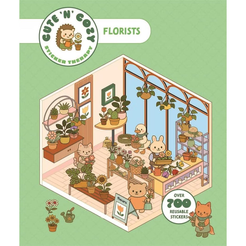 Cute 'n' Cozy Sticker Therapy: Flower Shops - Zenny Abanales | Scout & Co