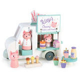 Tender Leaf Toys - Kitty's Milkshake Van wooden play set | Scout & Co