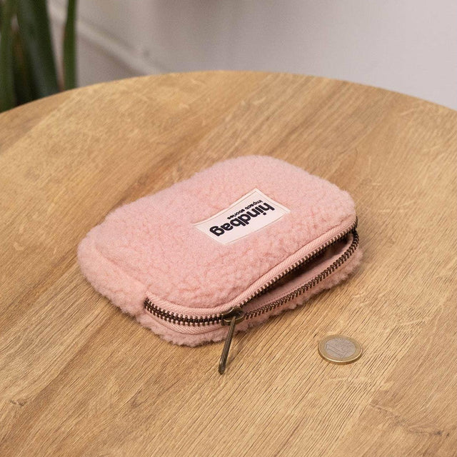 Hindbag - Lili Teddy Coin Purse - Powder Pink | Scout & Co