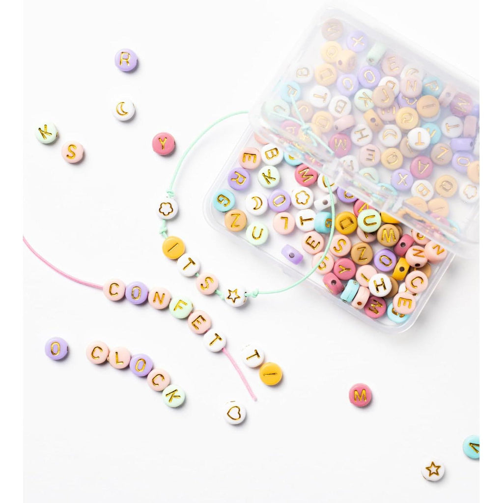 Folia - Pearl beads DIY set - Letters mix pastel | Scout & Co