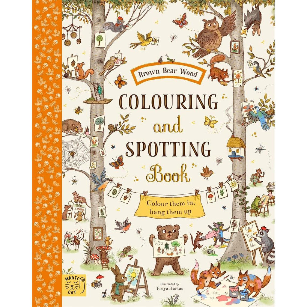 Brown Bear Wood: Colouring & Spotting book - Freya Hartas | Scout & Co