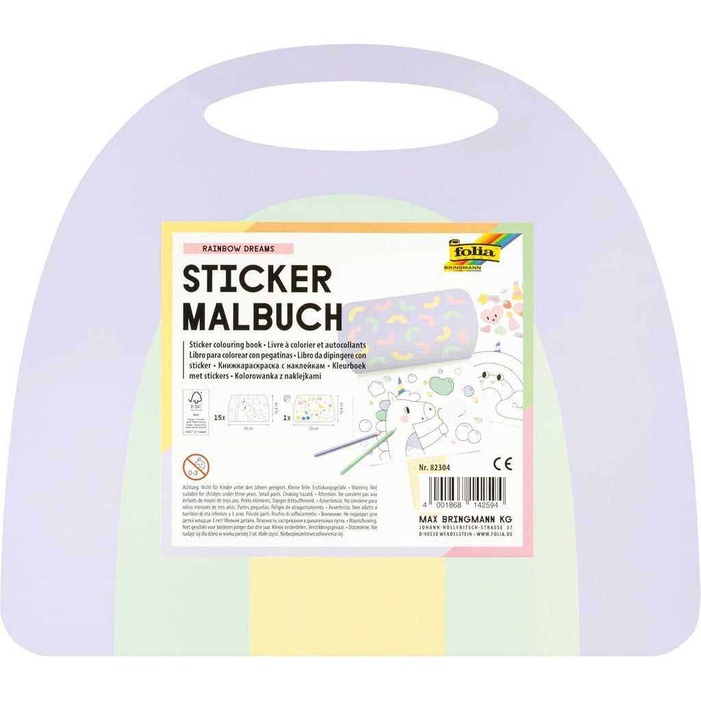 Folia - Colouring + sticker book - Rainbow Dreams | Scout & Co