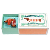 Rex - Mini Sausage Dog soft toy In A Little Box | Scout & Co