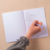 Good Tuesday - A5 Notebook - Blue Berry Check | Scout & Co