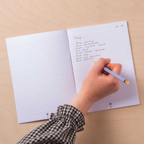 Good Tuesday - A5 Notebook - Blue Berry Check | Scout & Co