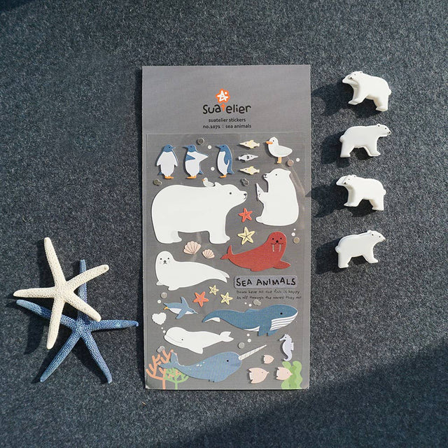 Suatelier Design - Sea Animals stickers | Scout & Co
