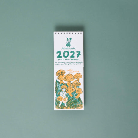 Egg Press - Gnomes & Mushrooms 2027 postcard wall calendar | Scout & Co