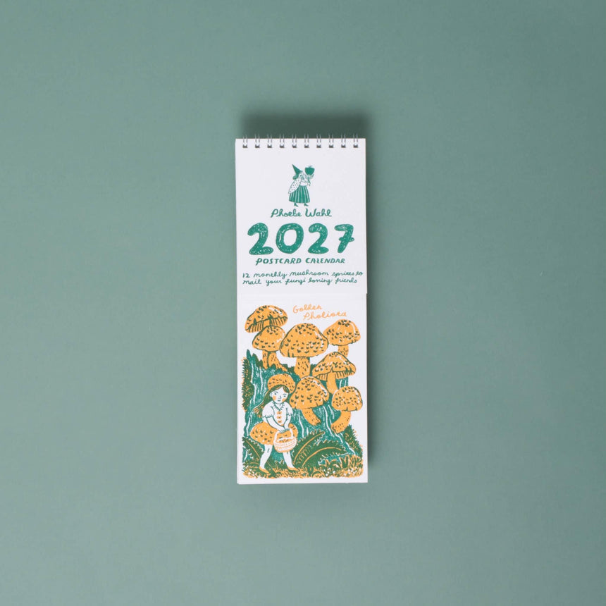 Egg Press - Gnomes & Mushrooms 2027 postcard wall calendar | Scout & Co
