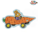 3P4 x Richard Scarry - Carrot Car sticker | Scout & Co