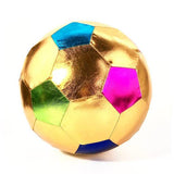 Ratatam! - Gold + multicoloured fabric football - 22cm | Scout & Co