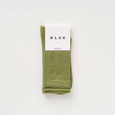 Klue - Glitter Lurex socks - Olive Green | Scout & Co