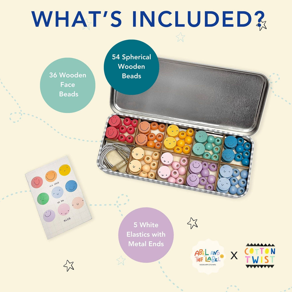 Cotton Twist - It's Nice To Be Nice Bracelet Beading Kit | Scout & Co