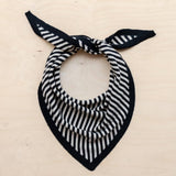 TBCo - Merino Triangle Scarf in Black Stripe | Scout & Co
