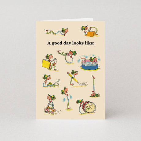 Studio Boketto x Richard Scarry - A Good Day Looks Like card | Scout & Co