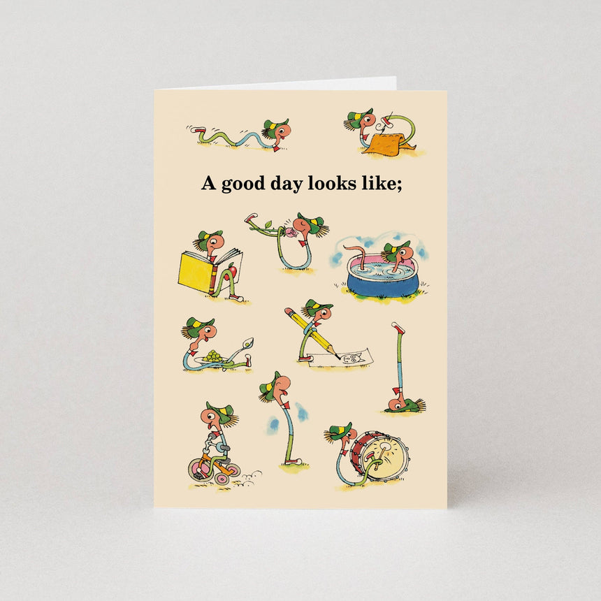 Studio Boketto x Richard Scarry - A Good Day Looks Like card | Scout & Co