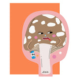Eat The Moon - Hey Mushroom! die cut card | Scout & Co