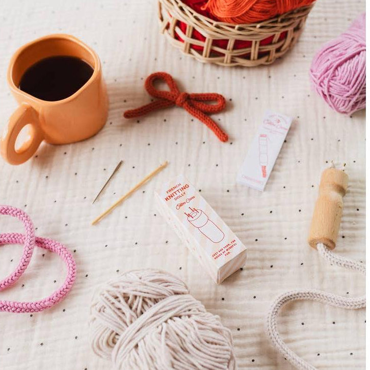 Cotton Clara - French Knitting Bobbin – Wooden Dolly | Scout & Co