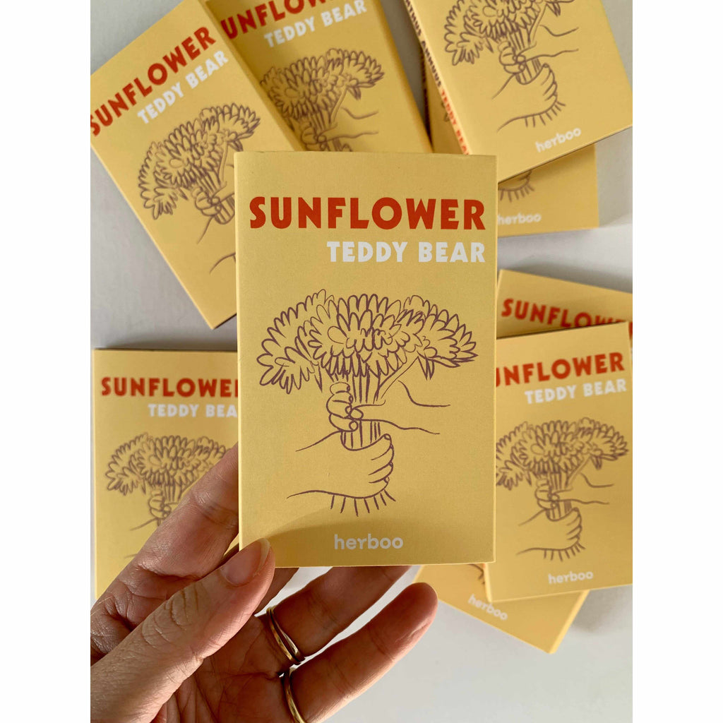 Herboo x Scout & Co exclusive - Sunflower 'Teddy Bear' seeds | Scout & Co