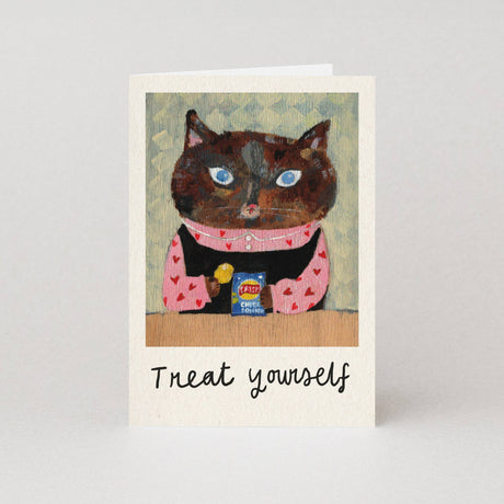 Studio Boketto - Treat Yourself cat card | Scout & Co