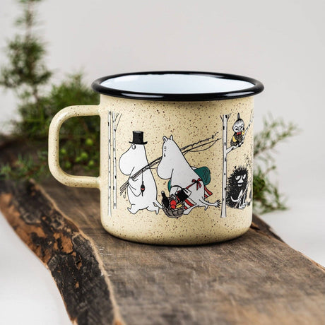 Muurla - Moomin enamel XL mug - Campers | Scout & Co